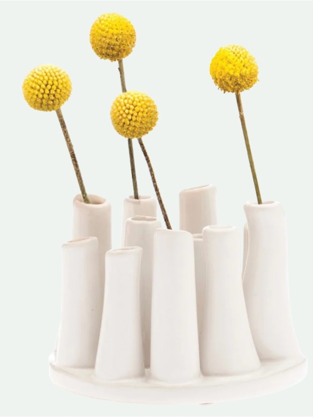 CHIVE White Hand Crafted Ceramic Pooley Vase